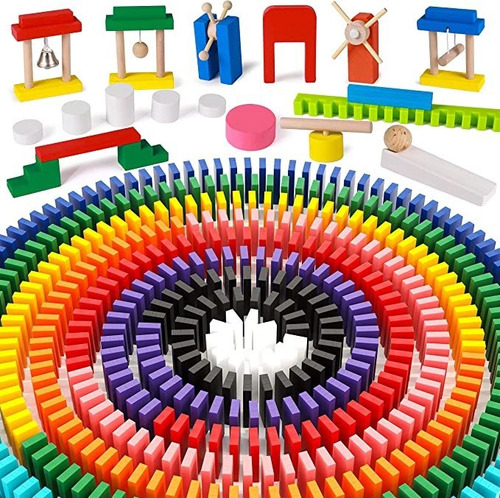 Lewo 1000 Pcs Dominó Set Para Niños Bloques De Construcción