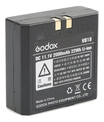 Bateria Flash Godox Orig 2000mah V850 V860c V860n Speedlite