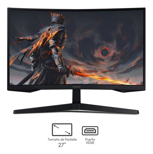 Monitor Gamer Curvo Samsung Odyssey G5 27 PuLG + Audifonos