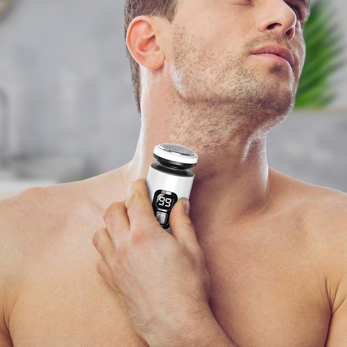 Mini Afeitadora Eléctrica Recortadora De Barba Impermeable C