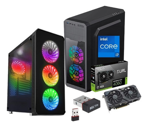 Cpu Gamer Core I7 11va Ssd 1000gb/ram 18gb/rtx-4060 8gb/i5