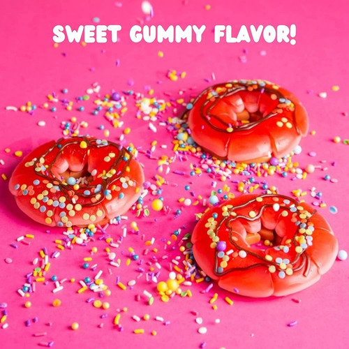 Dona De Gomita Con Chispas Suaves Gummy Donut Importado 130g