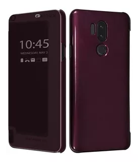 Voia Premium Quick Cover Case Para LG G7 Funda Flip Cerezo