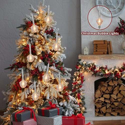 Abejas De Burbujas De Plateado De Navidad Abeja, 11 Pies De