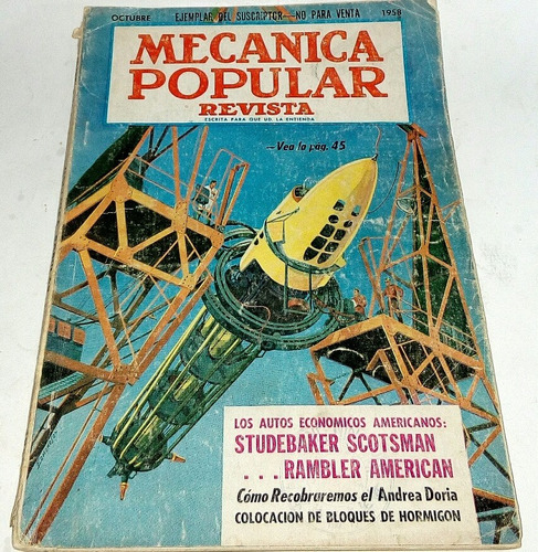 Lote 10 Revistas Mecánica Popular Antiguas,regular Estado.