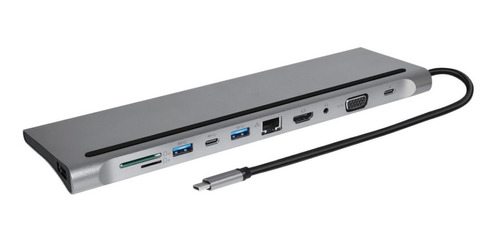 Adaptador Tipo C 12 En 1 Docking Station Para Macook Pro/air