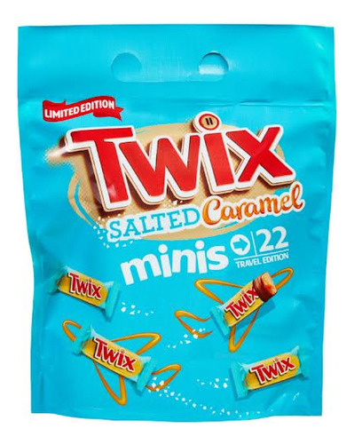 Chocolates Importados Twix Caramelo Salgado Minis 440g