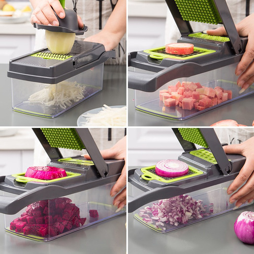 Cortador Manual Fatiador De Frutas Verduras Legumes 15 Em 1