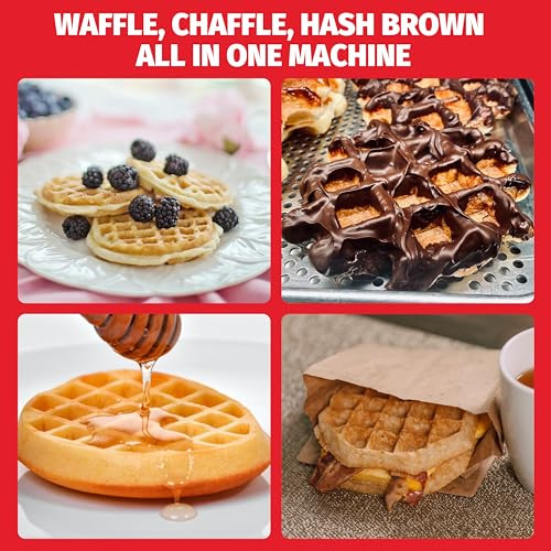 Máquina De Waffles Mini Doble, Fabricante De Chaffles, Wafle