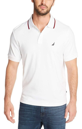 Polo Nautica Classic Fit Sleeve - Blanco