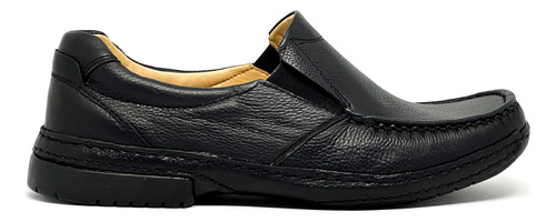 Mocasin Cuero Hombre Elastico Vestir