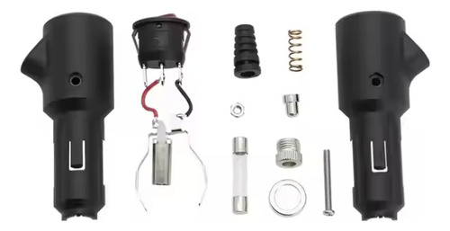 Cable 12v Starlink Mini Para Vehiculo Con Tecla Y Luz. Negro