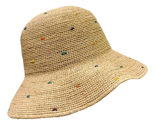 Sombrero De Paja Con Protección Solar Ala Grande, Plegable