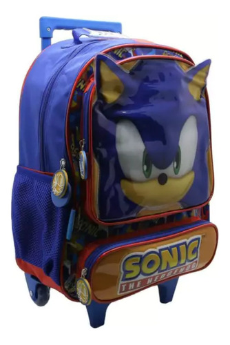 Mochila Con Carro Sonic 16  The Hedgehog  