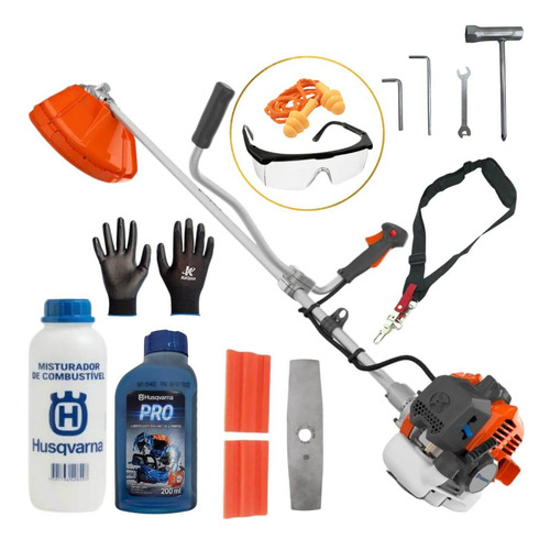 Roçadeira 131r Husqvarna C/ Acessórios E Óleo Brindes