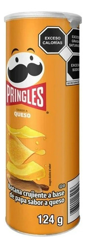 4 Pzas Papas Pringles Sabor A Queso 124 G