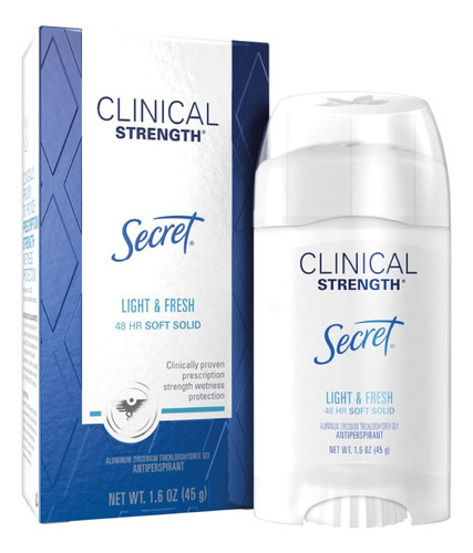 Desodorante Secret Clinical Strength Light & Fresh X 45 G