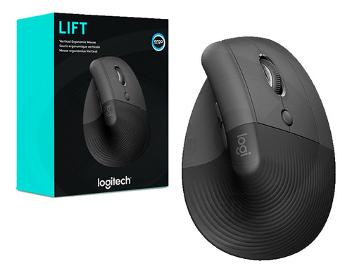 Mouse Logitech Lift Vertical Wireless/bt Black (910-006466)