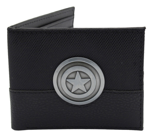 Cartera Capitán América Logo Metálico - Marvel Avenger