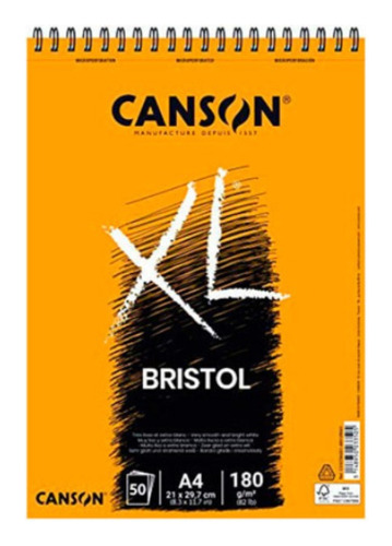 Block Bristol Xl Canson A4 180g. 50 Hojas