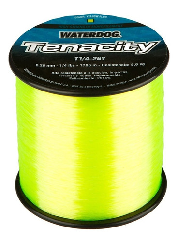 Bobina Nylon Tanza Waterdog  Tenacity  0,40 Mm X 1/4 Lbs.