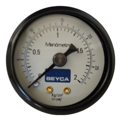 Manómetro 0-2 Kg/cm2 Beyca Mm40-35 De 40mm Salida Posterior