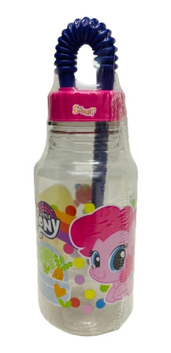 Vaso Botella Con Sorbete Little Pony Original Sharif Express