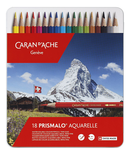 Lapices Caran D´ache Prismalo X 18 Colores Acuarelables