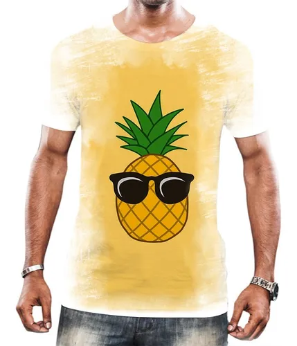 Camiseta Camisa Estampa De Abacaxi Pineapple Fruta Moda Hd 8