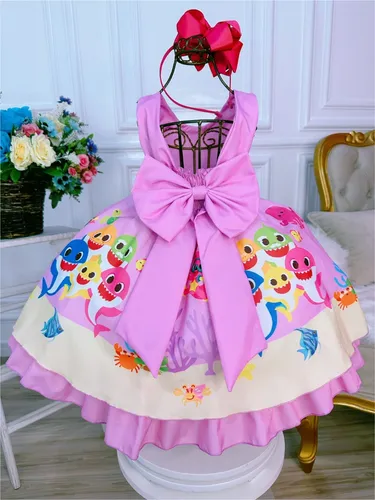 Vestido baby shark mercado livre 2025