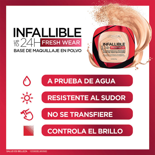 Base En Polvo Loréal Paris Infallible Tono 220 Sand