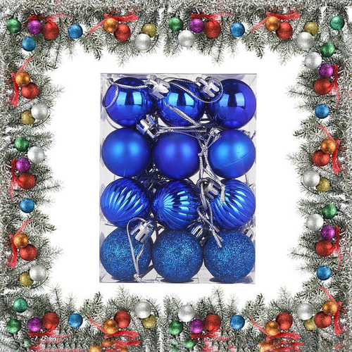 Decoración Navideña, 24 Unidades, Bolas, Bolas, Fiesta, Árbo