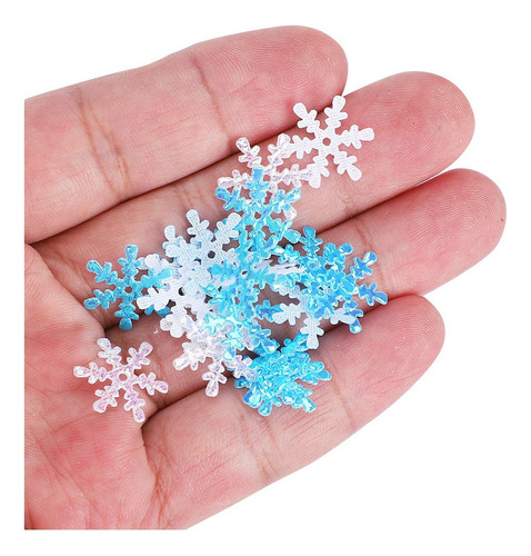 1 Paquete De Confeti De Copos De Nieve Para Decoración Navid
