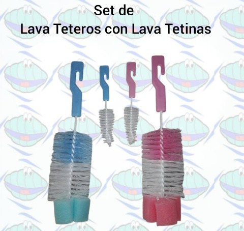 Cepillo Lava Tetero Set De 2 Piezas Detal Y Mayor