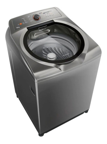 Máquina de lavar automática Brastemp BWN15A titânio 15kg 220 V