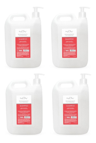 Shampoo Biohidratante Cab. Alisados 1900ml Nov X 4 Unidad