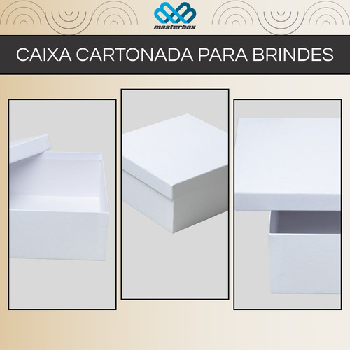 Kit 30 Caixas Cartonada Para Presentes Sofisticada 19x19x9cm