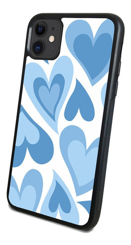 Funda Celular Diseño Corazonez Azules Todos Los Modelos