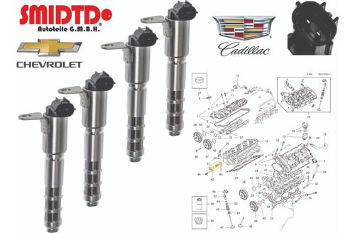 4 Valvulas Solenoides Vvt Cadillac Ats 13-17 V6 3.6 L