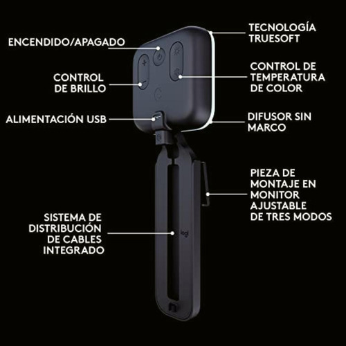 Logitech Litra Glow Premium Led Luz Para Streaming Con