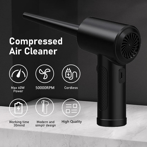 Mini Compresor De Aire Eléctrico Kit Limpieza Limpiar Polvo