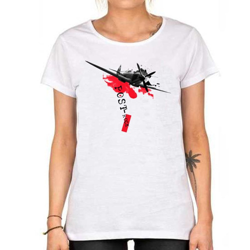 Remera De Mujer Polka Trash Tattoo Style Post Rock Avion