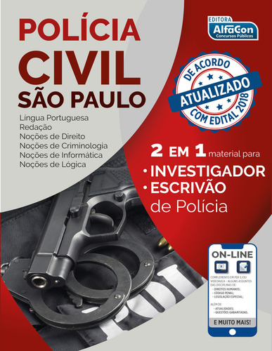Apostila Pc-cp Investigador E Escrivão - Completa - Alfacon