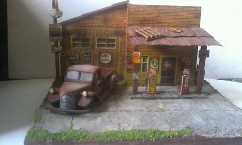 Vendo Diorama Estación De Gasolina 