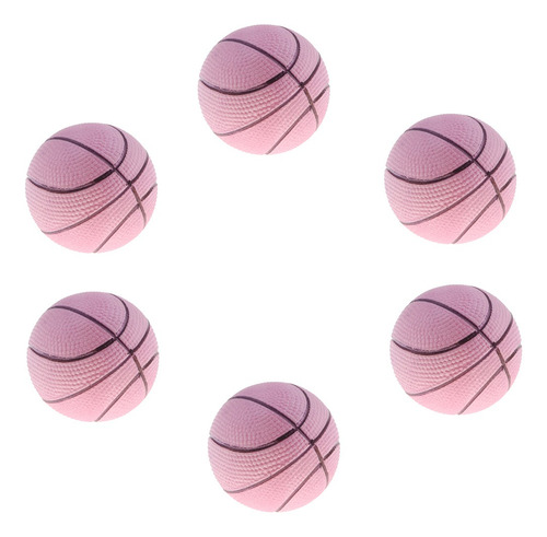 Imagen 7 de 7 de 6 Unidades Mini Pelotas De Baloncesto Hinchable Bolas De