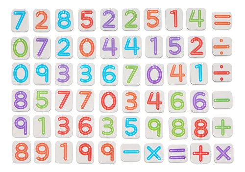 Juego Para Niños Numeros Magneticos X60 Pzs - Toystomy