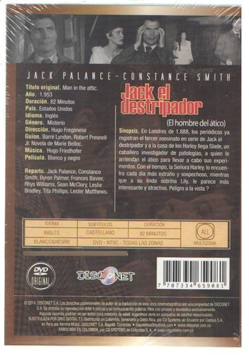 Legoz Zqz Dvd - Jack El Destripador - Sellado - Ref-841