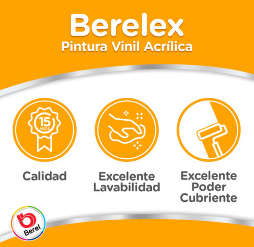 Pintura Berel Satin Blanco 19 Litros Vinilica Interiores