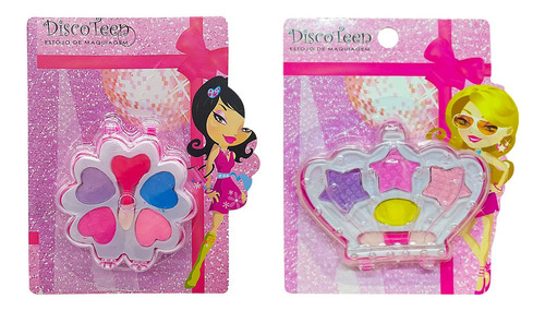 Imagem 5 de 6 de Kit Maquiagem Infantil Presente Lata + Brindes Kmlt6