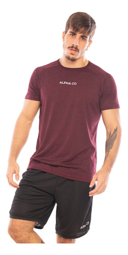 Kit Camiseta + Bermuda Alpha Co Treino Academia Musculação